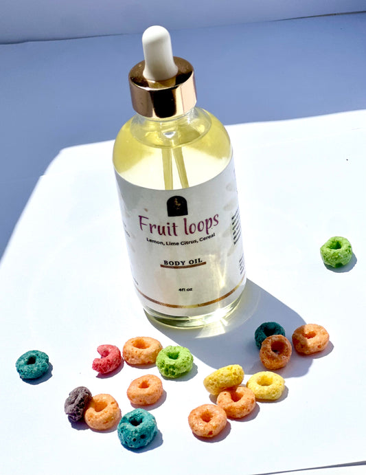 FRUIT LOOPS SCENTED BODY OIL – Nostalgic Scent + Skin-Softening Oils