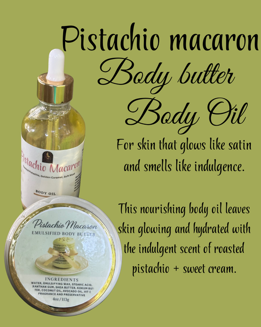 PISTACHIO MACARON BODY BUTTER/BODY OIL